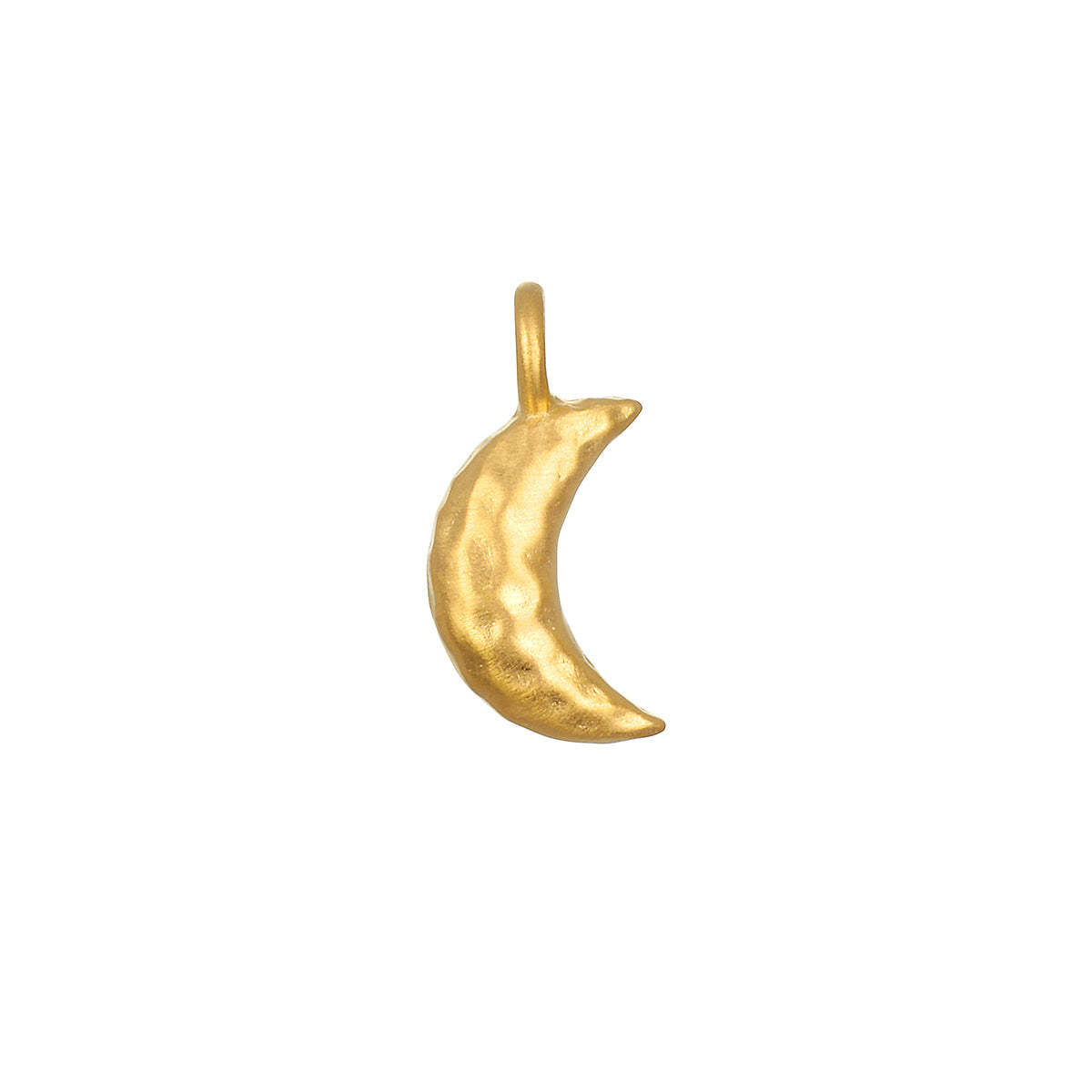 Gold-Plated Half moon Charm - deep grounding, faith