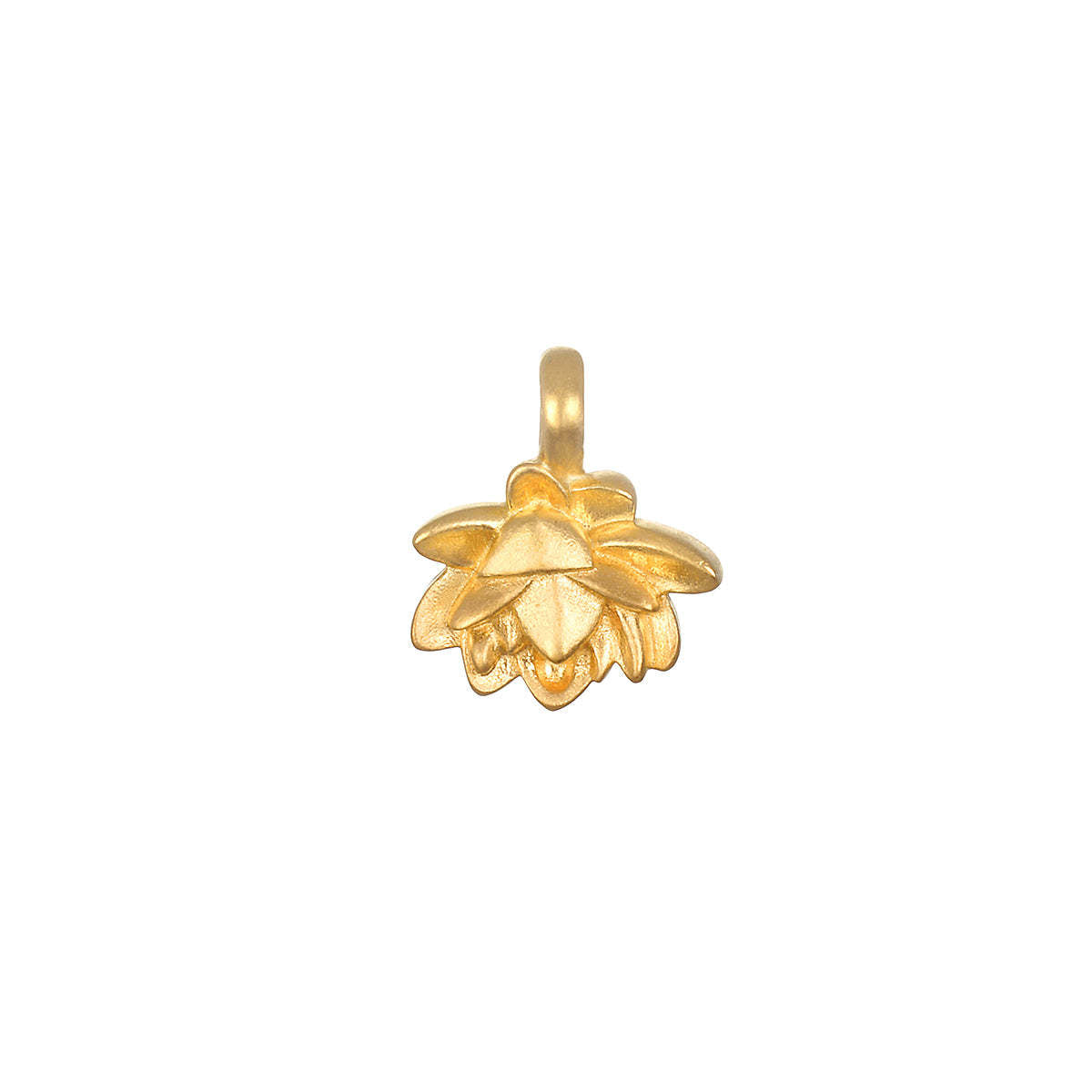 Gold-Plated Lotus Petals Charm -new beginnings, infinite potential