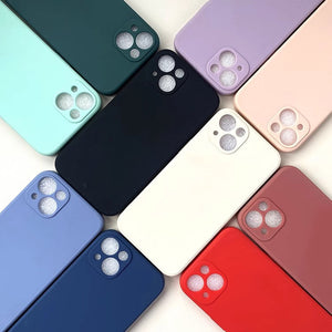 Colorful silicone phone cases in a starburst pattern. Shop pastel and jewel-toned protective cases.